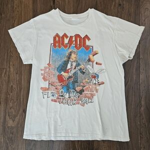 AC/DC Shirt Fly On The Wall Tour Band Music Metal Concert